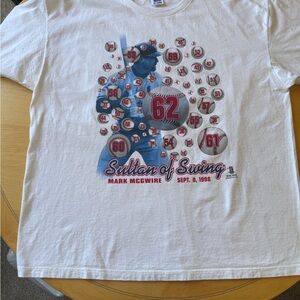 STARTER White Tee with Blue and Red Graphic